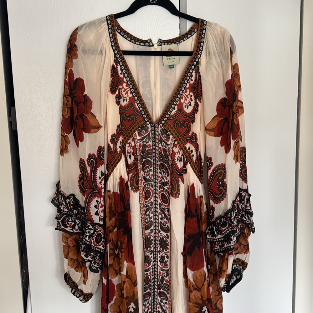 Farm Rio Long Sleeve Maxi Dress - Picture 2 of 6
